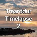 Time lapse video showing clouds at sunset over the coast of Anglesey, North Wales, near Trearddur Bay