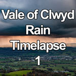 Time lapse video of a rain storm over the Vale of Clwyd, North Wales