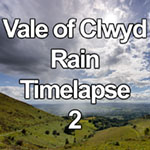 Time lapse video of a rain storm over the Vale of Clwyd, North Wales