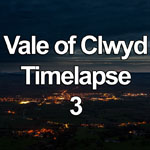 Time lapse video showing dusk falling over the town of Ruthin in the Vale of Clwyd, North Wales