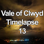 Time lapse of night clouds over Ruthin in the Vale of Clwyd, North Wales