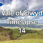 Time lapse of clouds and sun over the Vale of Clwyd, North Wales