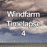 Time lapse video showing dramatic clouds over the Gwynt y Môr Wind Farm at Colwyn Bay on the North Wales coast