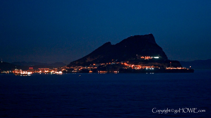 Gibraltar by night