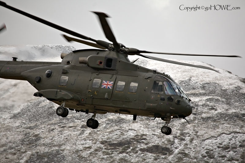 Helicopter, Glyderau, Snowdonia