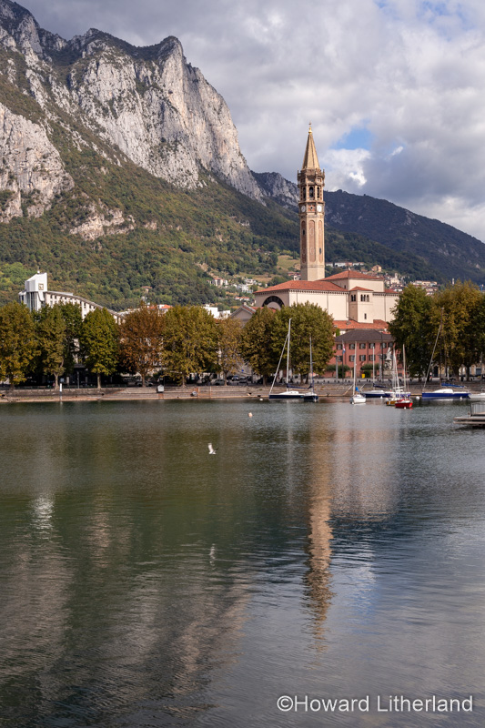 Lecco on the shore of Lake Como in northern Italy