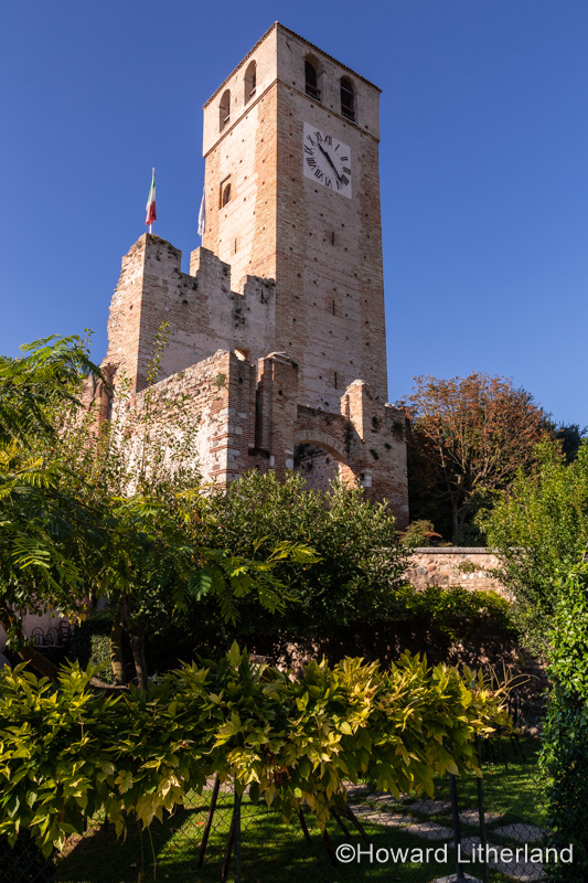 The gate tower at Castellaro Lagusello near Lake Garda in northern Italy