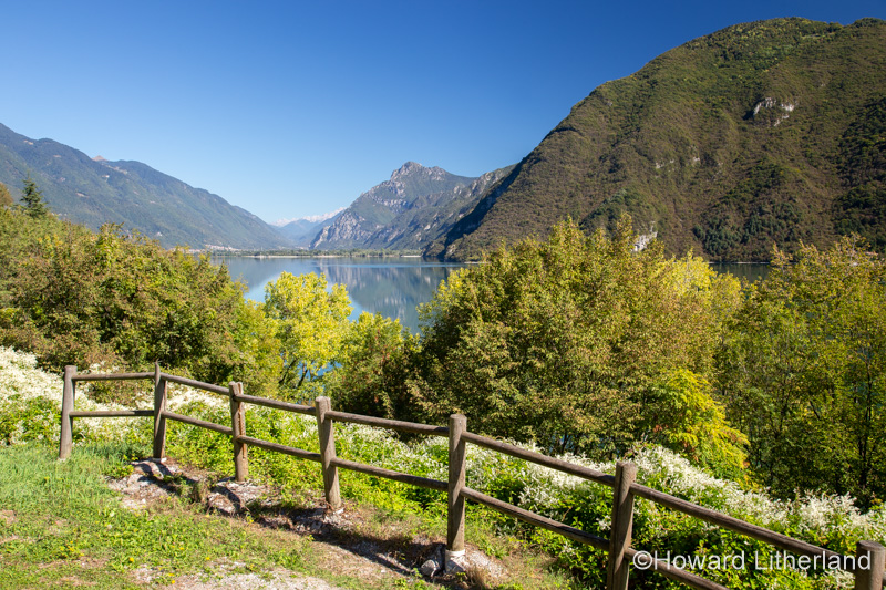Landscape around Lake Idro in northern Italy