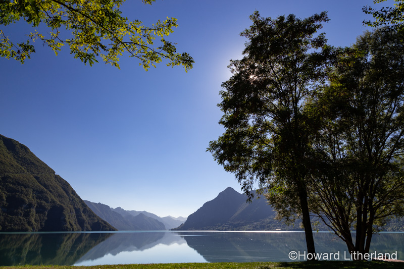 Landscape around Lake Idro in northern Italy