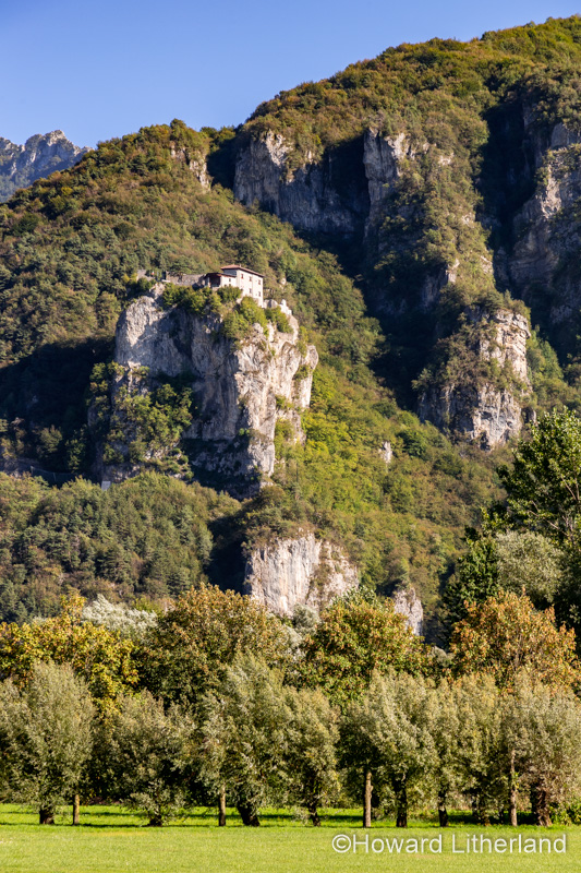 Landscape around Lake Idro in northern Italy