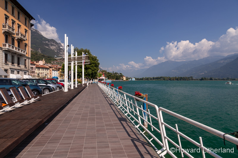 Waterfront promenade at Lovere on Lake Iseo in northern Italy