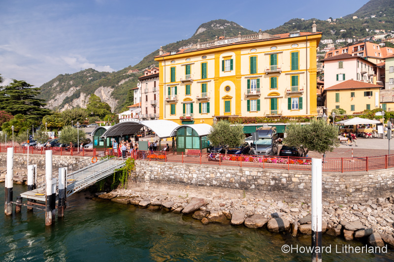 The waterfront at Varenna on Lake Como in northern Italy