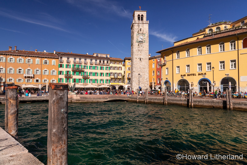 Waterfront at Riva del Garda on Lake Garda, Italy
