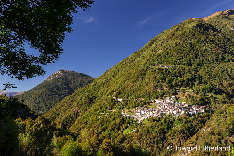 Small village of Premana in the mountains of northern Italy