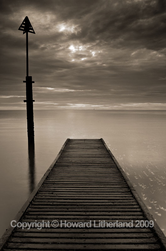 Jetty and sea, Llandudno, North Wales