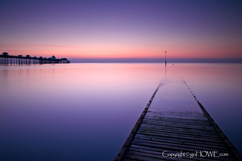 Jetty and sea, Llandudno, North Wales