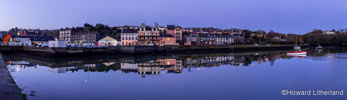 Kinsale harbour in County Cork, Ireland on a calm winter's evening