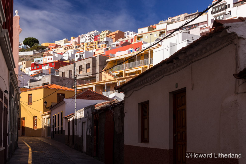 The streets of San Sebastian de La Gomera, the capital of La Gomera in the Canary Islands