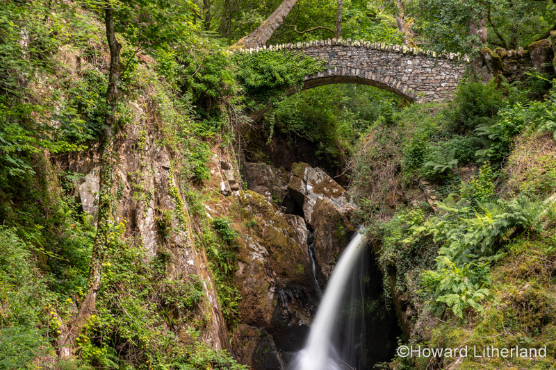 Aira Force waterfall near Ullswater in the Lake District, England
