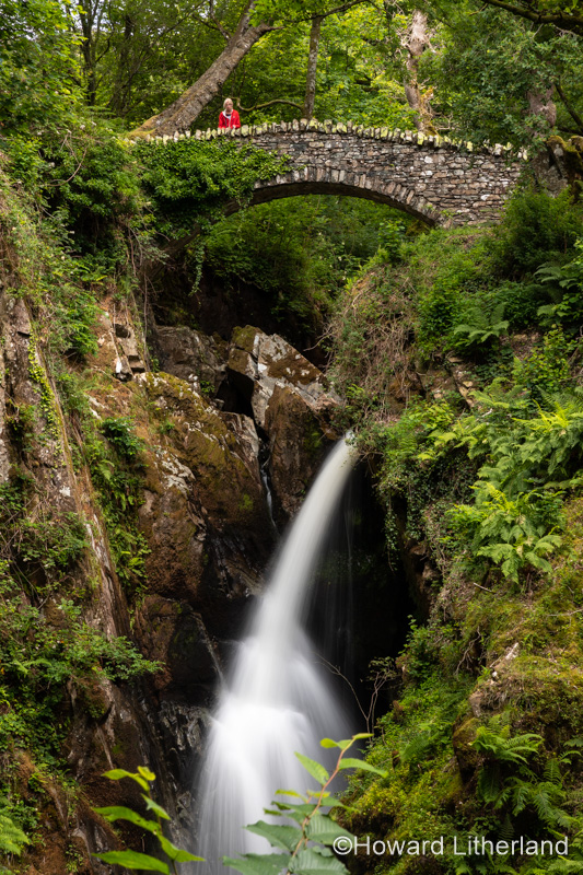Aira Force waterfall near Ullswater in the Lake District, England