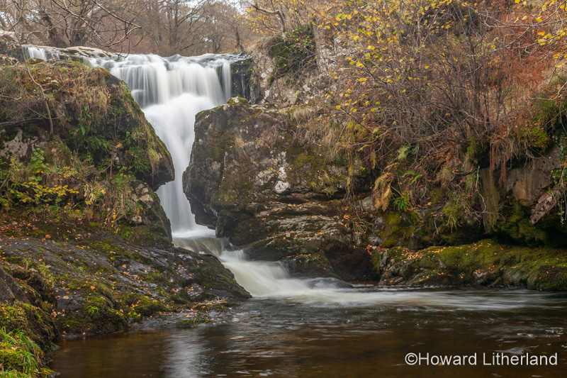 Aira Force waterfalls in autumn, Lake District, Cumbria, England