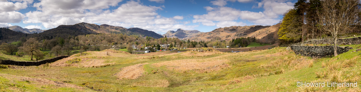Elterwater and the Langdale Pikes, Lake District, England