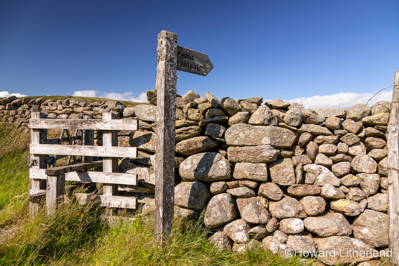 Drystone wall at Eskdale in the Lake District, Cumbria, England