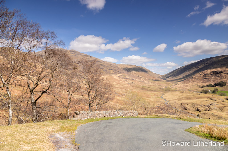 The Hardknott Pass in the Lake District, England