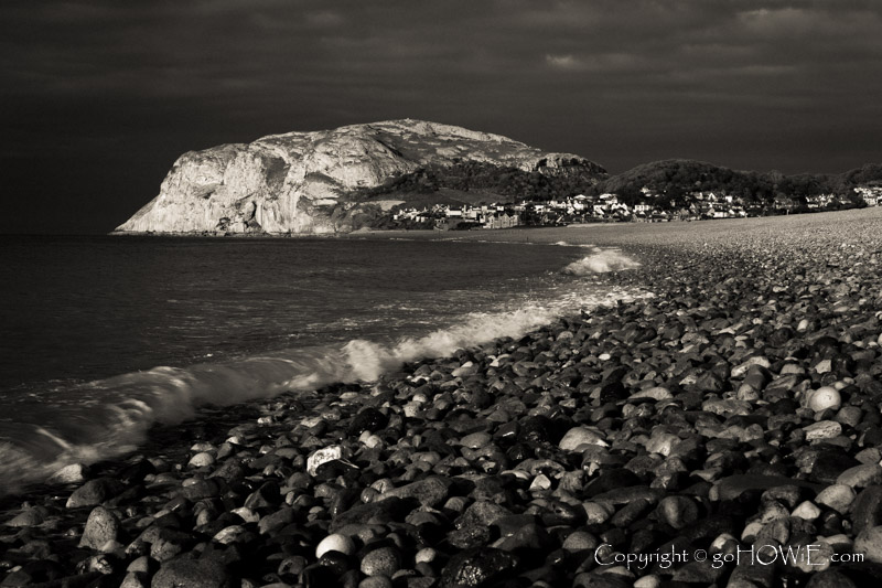 Sunlight on the Little Orme, Llandudno, North Wales coast