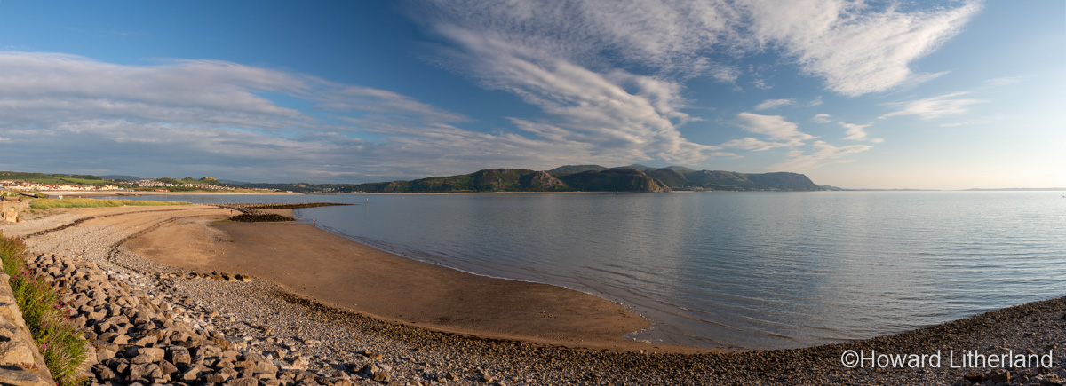Llandudno West Shore panorama, North Wales coast