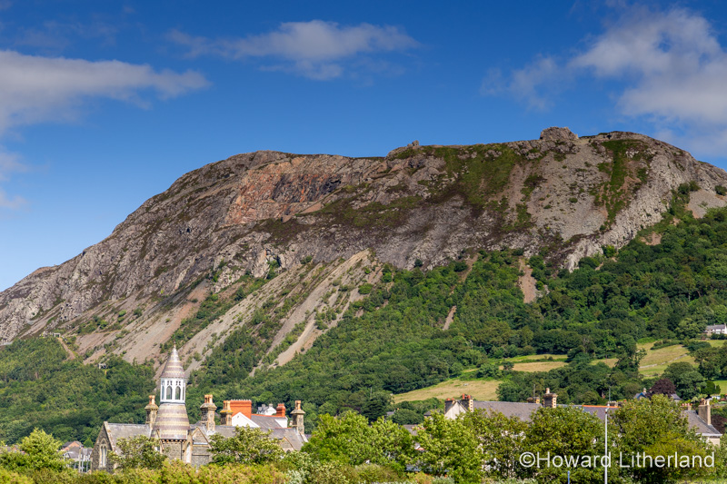 Old building with turret tower at Llanfairfechan, North Wales