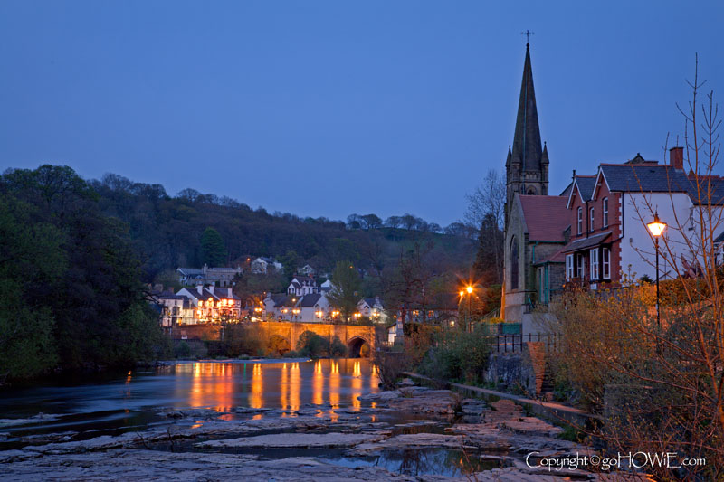 Llangollen, North wales, at dusk
