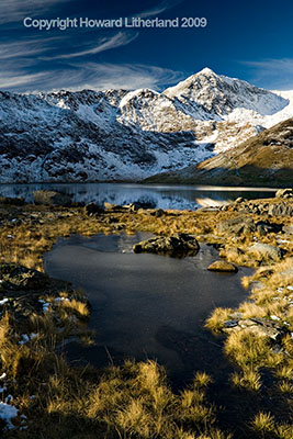 Snowdon in winter, North Wales