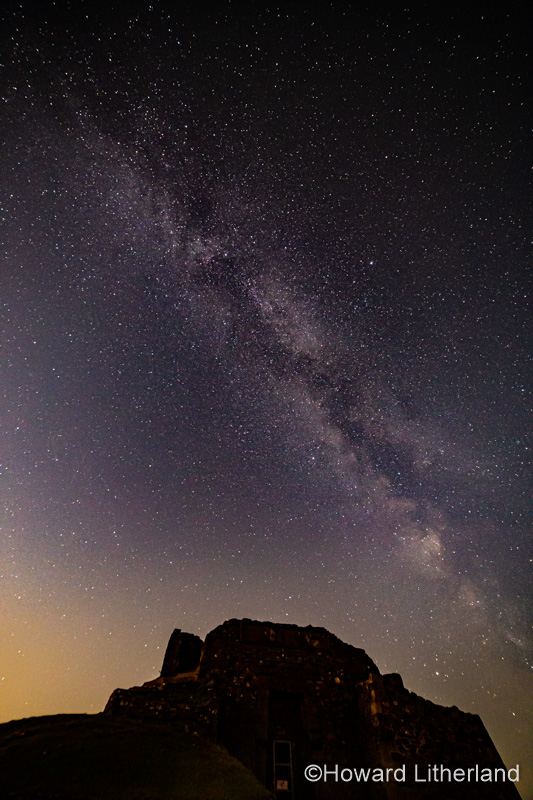 Milky way over the Jubilee Tower, Moel Famau, Clwydian Range, North Wales