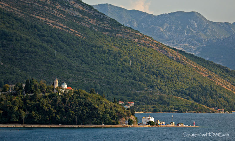 A church on the coast of Montenegro
