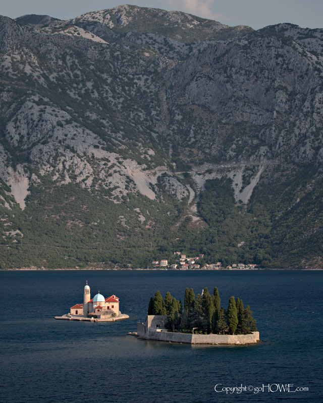 The church of Our Lady of the Rocks, Montenegro