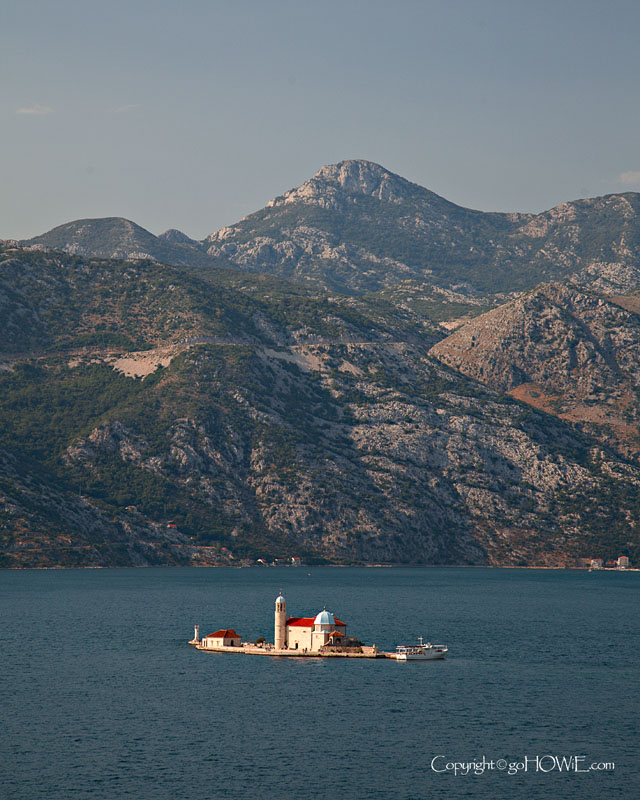 The church of Our Lady of the Rocks, Montenegro