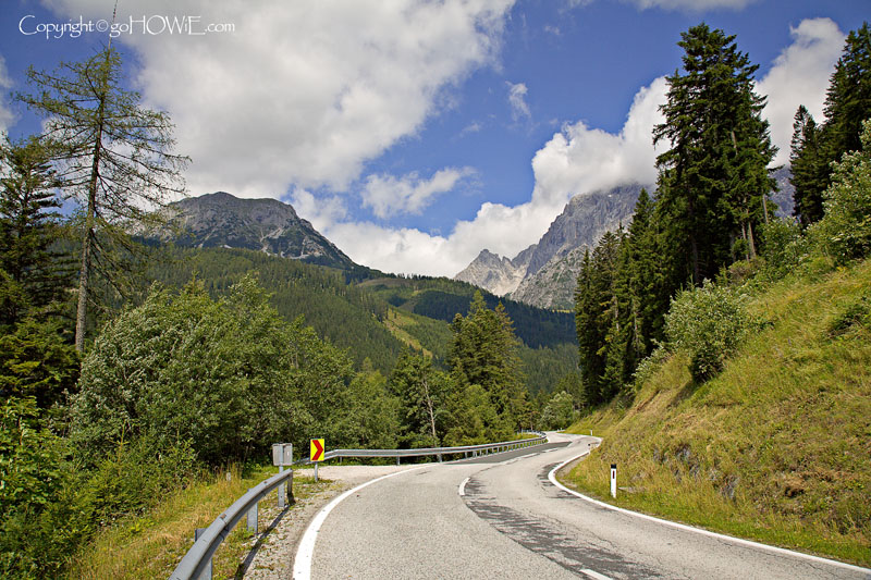 Mountain and road, Austria