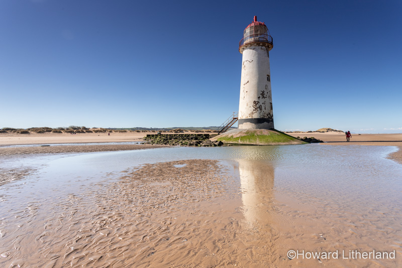 Point of Ayr lighthouse on Talacre beach, North Wales