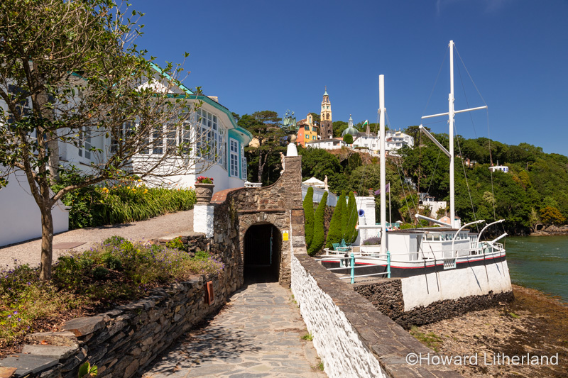 Seaside promenade at Portmeirion, North Wales