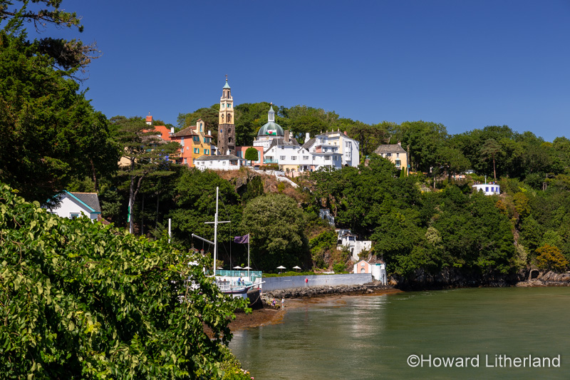 The Italianate village of Portmeirion on the North Wales coast