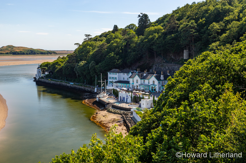 The Italianate village of Portmeirion on the North Wales coast