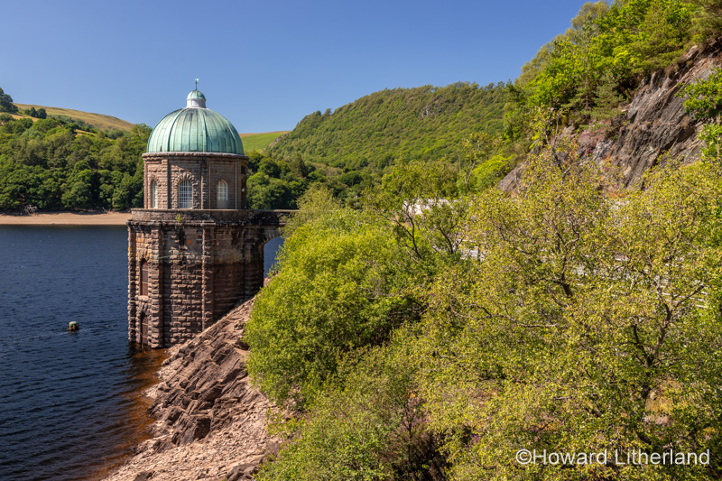 Garreg Ddu reservoir water tower, Elan Valley, Powys, Wales