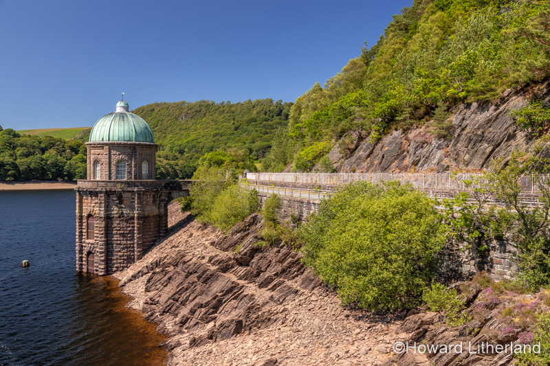 Garreg Ddu reservoir water tower, Elan Valley, Powys, Wales