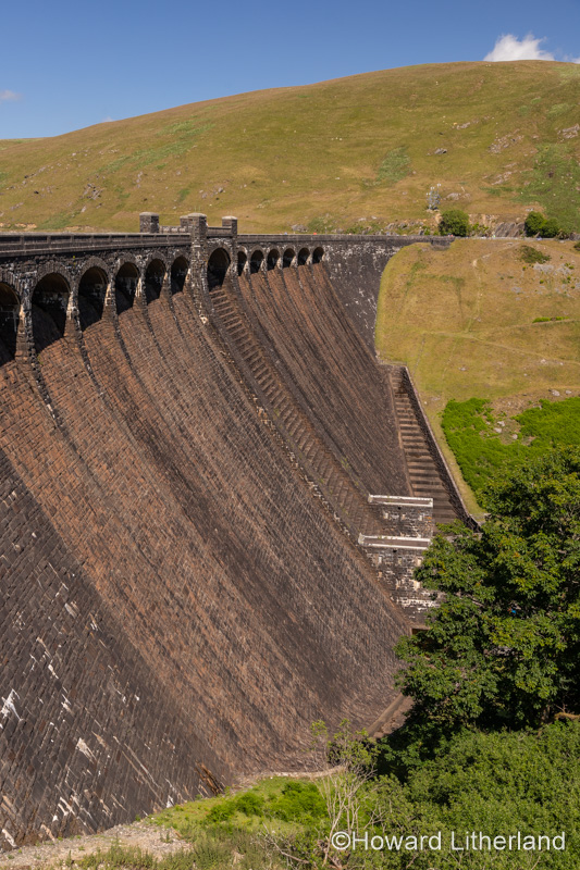 Claerwen dam, Elan Valley, Powys, Wales
