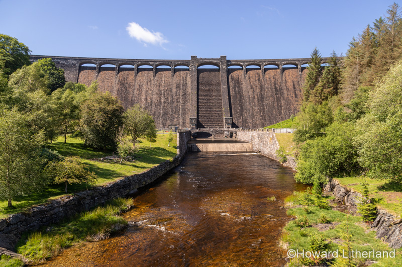 Claerwen dam, Elan Valley, Powys, Wales