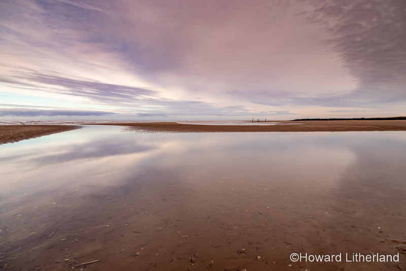 Tidal pool on Prestatyn Beach, North Wales