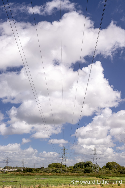Electricity pylon, Deeside, North Wales