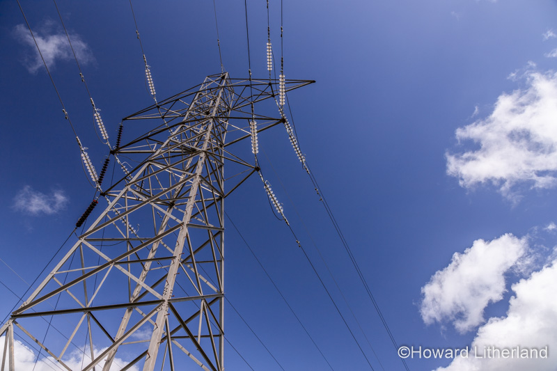 Electricity pylon, Deeside, North Wales