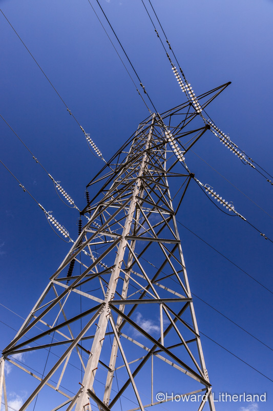 Electricity pylon, Deeside, North Wales